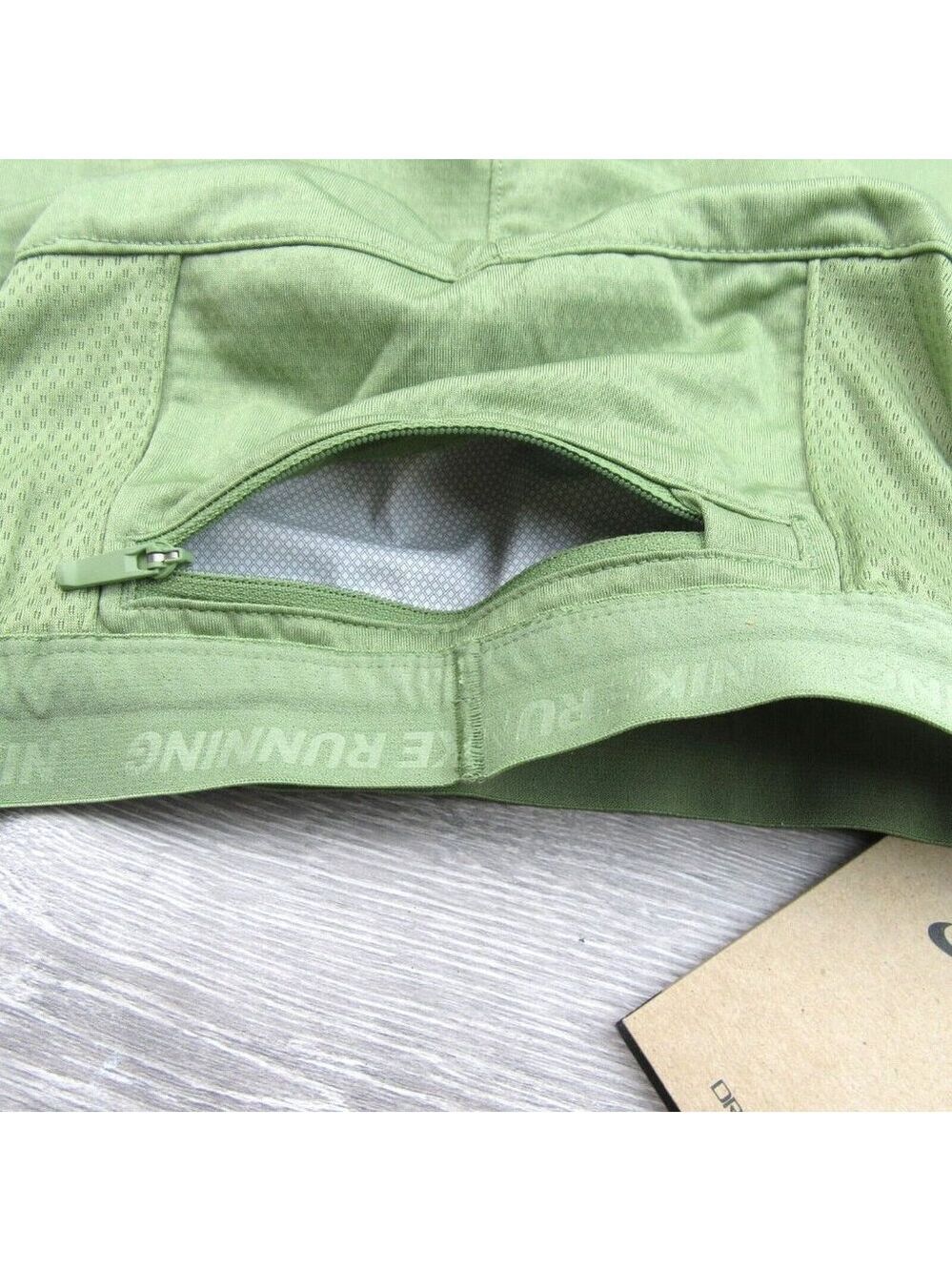 Nike Phenom Knit Running Gym Pants Mens Size Medium Green NEW - Picture 6 of 13